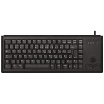 CHERRY Wired USB Compact Trackball Keyboard, QWERTZ, Black