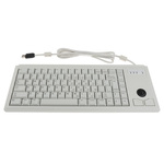 CHERRY Wired USB Compact Trackball Keyboard, QWERTY (US), Grey