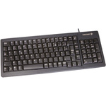 CHERRY Wired PS/2, USB Compact Keyboard, AZERTY, Black