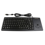 CHERRY Wired USB Compact Trackball Keyboard, QWERTY (US), Black