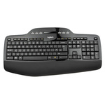 Logitech Wireless Keyboard and Mouse Set, QWERTY, Black (Keyboard), Black/Grey (Mouse)