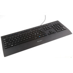 Logitech Wired USB Keyboard, Nordic, Black