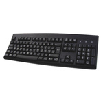 Ceratech Wired PS/2, USB Keyboard, AZERTY, Black