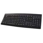 Ceratech Wired PS/2, USB Keyboard, QWERTY (Spain), Black