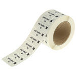 RS PRO Adhesive Pre-Printed Adhesive Label-Asset Number-. Quantity: 999
