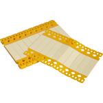 Brady B-7644 Polypropylene Tag on Yellow Cable Labels, 15mm Label Length