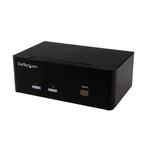 StarTech.com 2 Port Dual Monitor USB VGA KVM Switch, 3.5 mm Stereo 1920 x 1200 Maximum Resolution