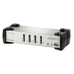 Aten 4 Port PS/2, USB VGA KVM Switch, 3.5 mm Stereo 2048 x 1536 Maximum Resolution