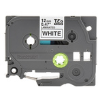 Brother Black on White Label Printer Tape, 8 m Length, 12 mm Width