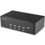 StarTech.com 4 Port Dual Monitor USB HDMI KVM Switch, 3.5 mm Stereo 3840 x 2160 Maximum Resolution