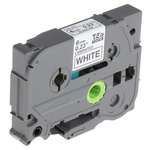 Brother Black on White Label Printer Tape, 8 m Length, 6 mm Width