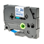 Brother Blue on White Label Printer Tape, 8 m Length, 12 mm Width