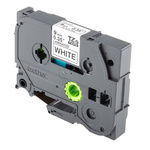 Brother Black on White Label Printer Tape, 8 m Length, 9 mm Width