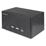 StarTech.com 2 Port 3 USB DisplayPort KVM Switch, 3.5 mm Stereo 3480 x 2160 Maximum Resolution