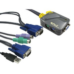Rextron 2 Port Dual Monitor PS/2 SVGA KVM Switch, 1920 x 1440 Maximum Resolution