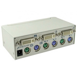 Rextron 2 Port Dual Monitor PS/2 DVI-D KVM Switch