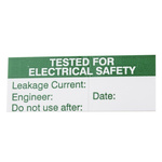 RS PRO Adhesive Pre-Printed Adhesive Label-Tested For Electrical Safety-. Quantity: 140