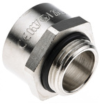 Lapp M20 → M25 Cable Gland Adapter, Nickel Plated Brass, IP68