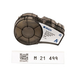 Brady B-499 Nylon Cloth Black on White Label Printer Tape, 4.88 m Length, 19.05 mm Width