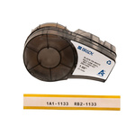 Brady B-427 Self-laminating Vinyl Black on White/Transparent Label Printer Tape, 4.27 m Length, 25.4 mm Width