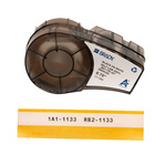 Brady B-427 Self-laminating Vinyl Black on White/Transparent Label Printer Tape, 4.27 m Length, 19.05 mm Width