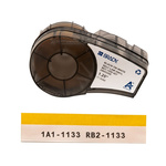 Brady B-427 Self-laminating Vinyl Black on White/Transparent Label Printer Tape, 4.27 m Length, 31.75 mm Width