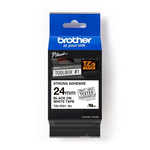 Brother Black on White Label Printer Tape, 8 m Length, 24 mm Width