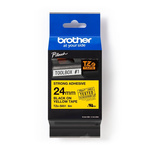 Brother Black on Yellow Label Printer Tape, 8 m Length, 24 mm Width