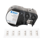 Brady B-342 PermaSleeve Black on White Label Printer Tape, 25.78 mm Width, 5.97mm Label Length