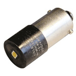 LED Reflector Bulb, BA9s, Yellow, Single Chip, 10mm dia.