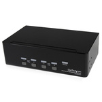 StarTech.com 4 Port Dual Monitor USB DVI KVM Switch, 3.5 mm Stereo 1920 x 1200 Maximum Resolution