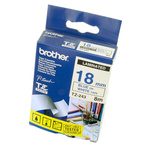 Brother Blue on White Label Printer Tape, 8 m Length, 18 mm Width