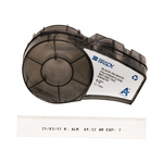 Brady B-7425 Low Temperature Polypropylene Black on White Label Printer Tape, 6.4 m Length, 12.7 mm Width