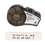 Brady B-7425 Low Temperature Polypropylene Black on White Label Printer Tape, 6.4 m Length, 19.05 mm Width