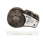 Brady B-595 Vinyl Black on White Label Printer Tape, 6.4 m Length, 6.35 mm Width