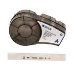 Brady B-430 Polyester Black on Transparent Label Printer Tape, 6.4 m Length, 6.35 mm Width