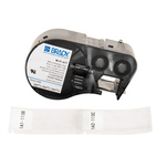 Brady B-417 Black on Transparent/White Label, 25.4 mm Width
