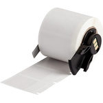 Brady B-417 on Transparent/White Label, 25.4 mm Width