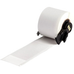 Brady B-417 Black on Transparent/White Label, 38.1 mm Width