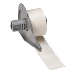 Brady B-417 Black on Transparent/White Label Printer Label, 25.4 mm Width
