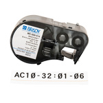 Brady B-414 BradyGrip Black on White Label, 12.7 mm Width