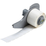 Brady B-423 Black on White Cable Labels, 25.4 mm Width, 12.7mm Label Length, 25.4mm Label Width