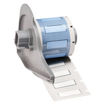 Brady B-342 Black on White Heatshrink Labels, 25.40 mm Width, 8.51mm Label Length, 25.4mm Label Width