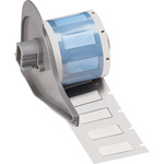 Brady B-342 Black on White Heatshrink Labels, 25.40 mm Width, 11.15mm Label Length, 25.4mm Label Width