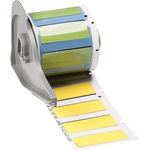 Brady B-342 Black on Yellow Heatshrink Labels, 44.45 mm Width, 16.38mm Label Length, 44.45mm Label Width
