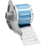 Brady B-342 Black on White Heatshrink Labels, 25.40 mm Width, 4.62mm Label Length, 25.4mm Label Width
