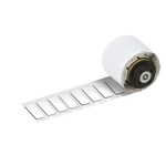 Brady B-7593 Black on White Polyester Label, 27.00 mm Width, 7.95mm Label Length, 27mm Label Width