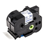 Brother Blue on White Label Printer Tape, 8 m Length, 36 mm Width