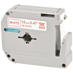 Brother Red on White Label Printer Tape, 8 m Length, 12 mm Width