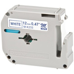 Brother Blue on White Label Printer Tape, 8 m Length, 12 mm Width